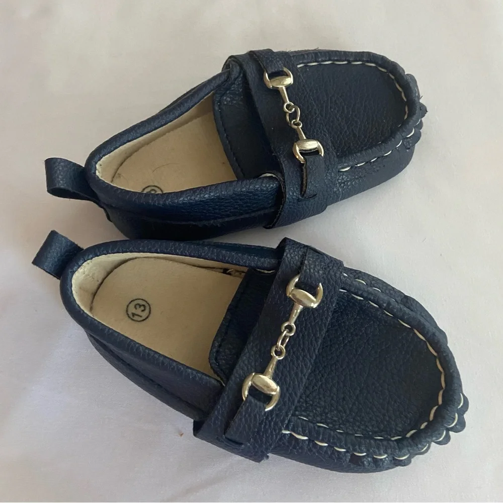 Othr White Kids Moccasins with Colorful Dinosaur Print